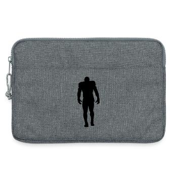 Football - Sacoche pour ordinateur portable 13 pouces - gris chiné - Devant