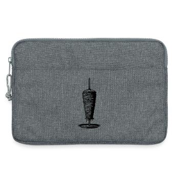 Broche kebab - Sacoche pour ordinateur portable 13 pouces - gris chiné - Devant