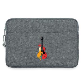 Colorful Guitar Art Acoustic Guitar Motif - Laptop bag 13" - heather grey - Front