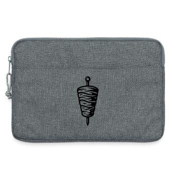 Kebab symbol - Laptop bag 13" - heather grey - Front
