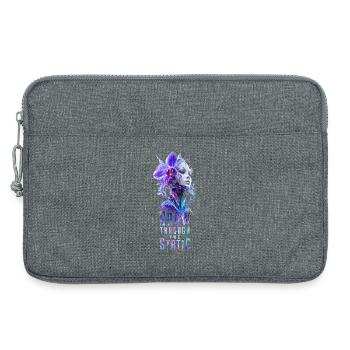 Wechse durch das Rauschen - Laptoptasche 13" - Grau meliert - Vorne