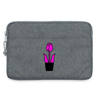 Blume - Laptoptasche 13" - Grau meliert - Vorne