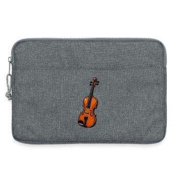 Orchestral Violin Illustration - Laptop bag 13" - heather grey - Front