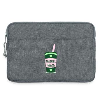 Matcha Tea Walk - Sacoche pour ordinateur portable 13 pouces - gris chiné - Devant