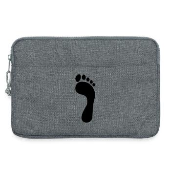 Pied - Sacoche pour ordinateur portable 13 pouces - gris chiné - Devant