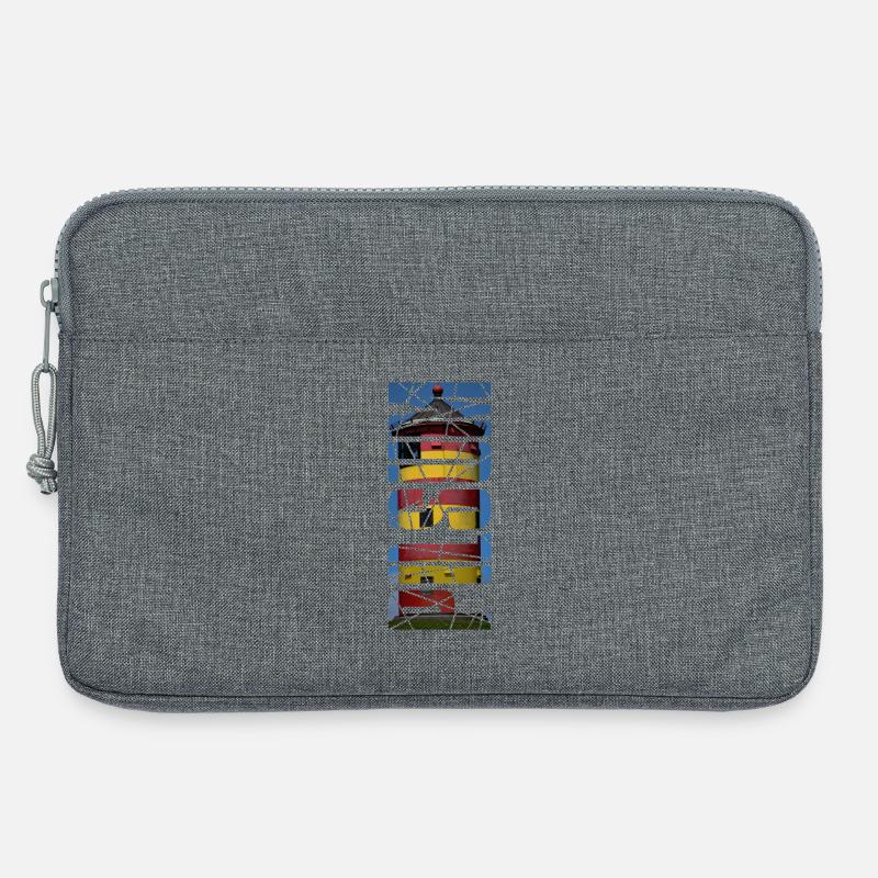 Leuchtturm Pilsum - Geschenk - Laptoptasche 13" - Grau meliert