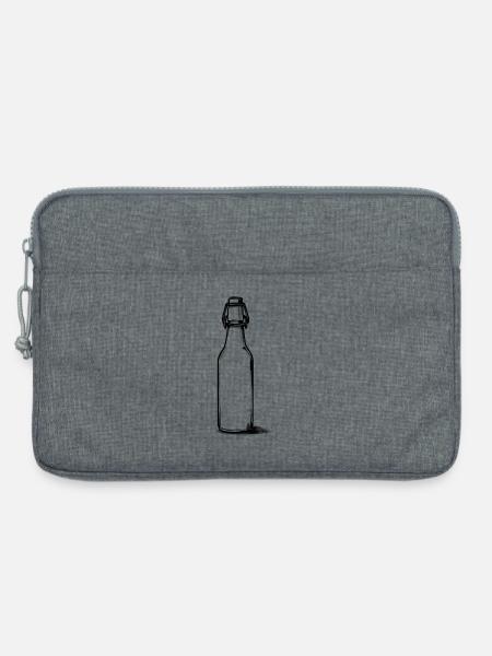 Leere Flasche Bier - Laptoptasche 13" - Grau meliert