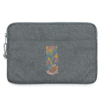 Abstract Blossom - Laptoptasche 13" - Grau meliert - Vorne