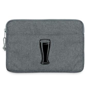 Verre de bière grand - Sacoche pour ordinateur portable 13 pouces - gris chiné - Devant