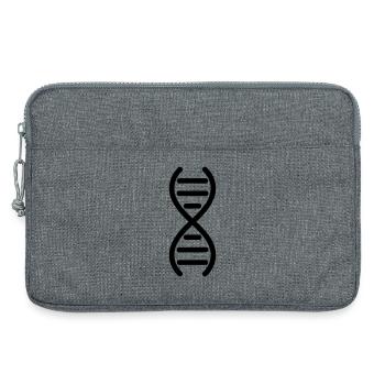 DNA-DNA-Doppelhelix - Laptoptasche 13" - Grau meliert - Vorne