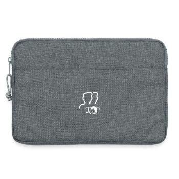 Twin Silhouettes Handshake-Logo - Laptoptasche 13" - Grau meliert - Vorne