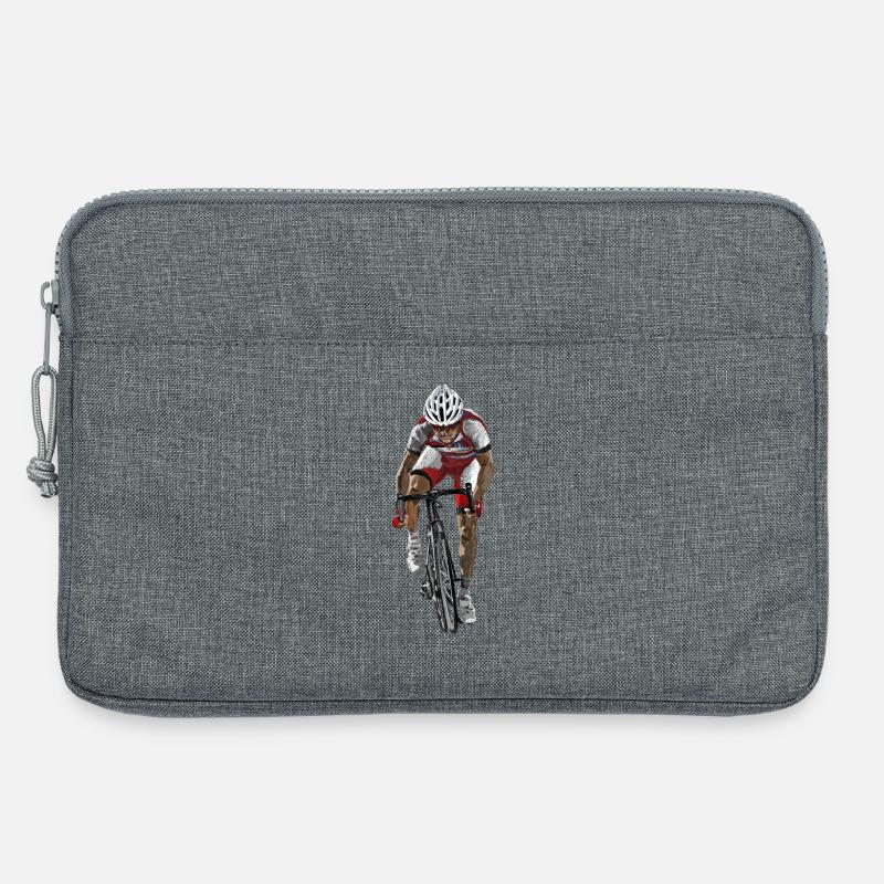 Rennradfahrer Sprint - Laptoptasche 13" - Grau meliert