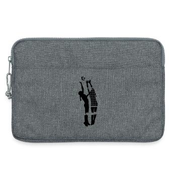 volleyball - Laptop bag 13" - heather grey - Front