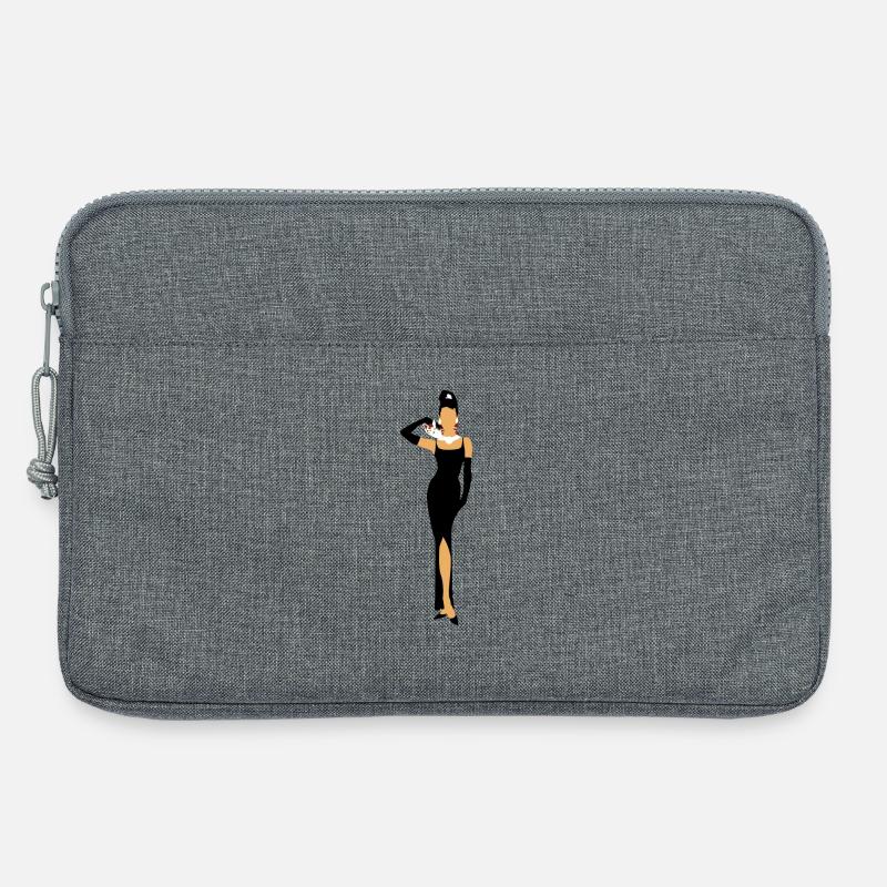 Diamantfrühstück mit Katze - Laptoptasche 13" - Grau meliert