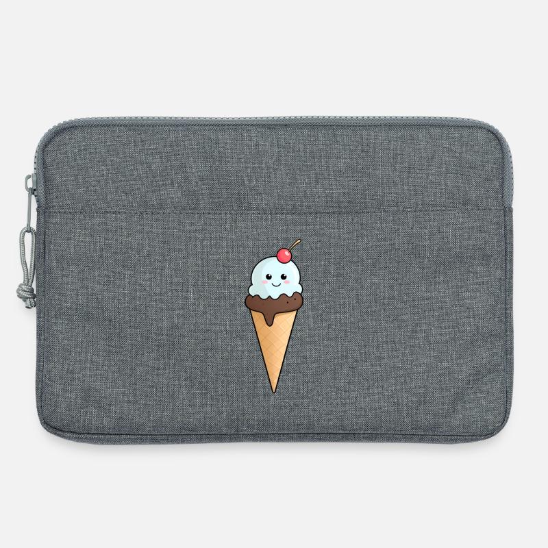 Kuscheliges Eis mit Kirsche - Laptop bag 13" - heather grey