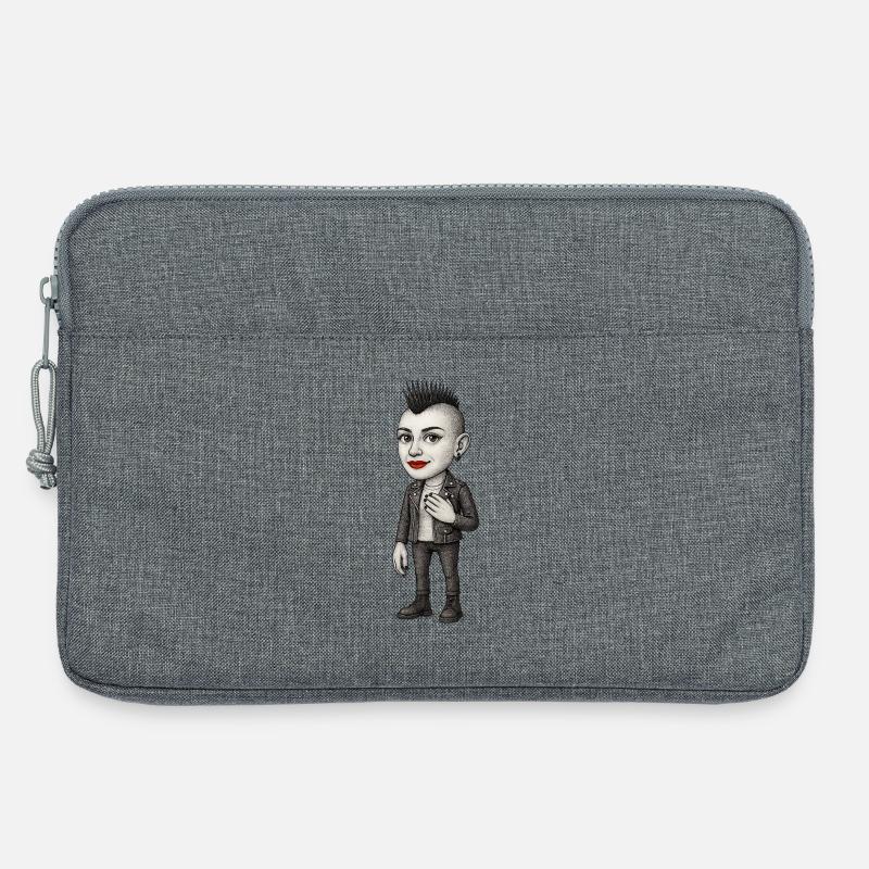 Mohawk Punker - Laptoptasche 13" - Grau meliert