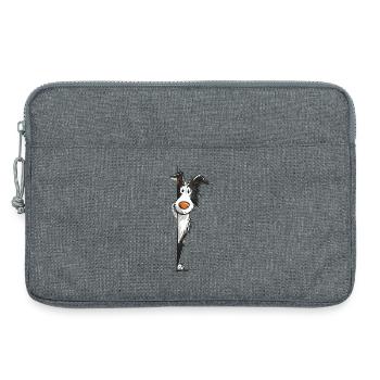 Conception du colley voyeur - Sacoche pour ordinateur portable 13 pouces - gris chiné - Devant