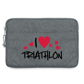 Triathlon - Sacoche pour ordinateur portable 13 pouces - gris chiné - Devant