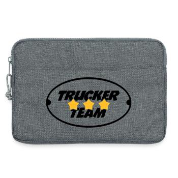Trucker Team - Sacoche pour ordinateur portable 13 pouces - gris chiné - Devant