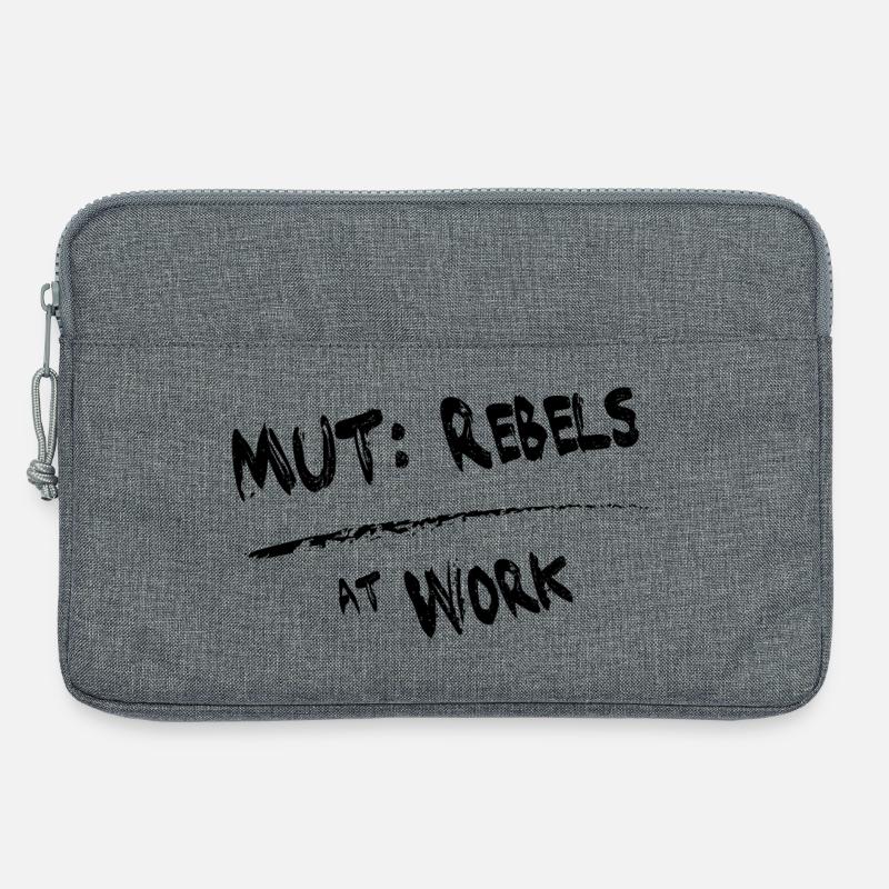 MUT Rebels schwarz - Laptoptasche 13" - Grau meliert