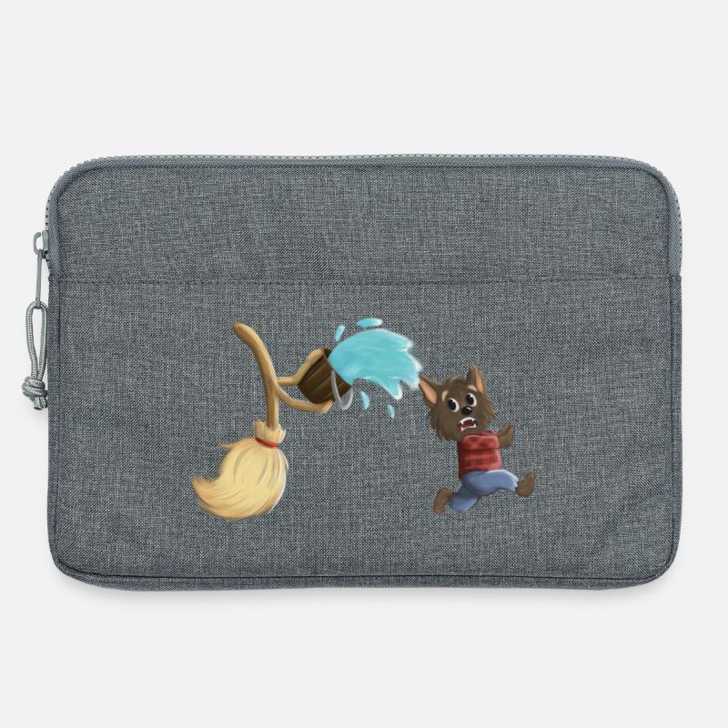 Der Zauberlehrling als Werwolf - Laptoptasche 13" - Grau meliert