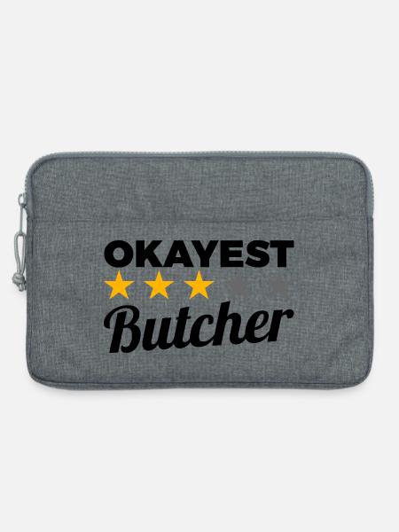Durchschnittlicher Fleischer - Laptoptasche 13" - Grau meliert
