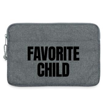 Enfant préféré - Sacoche pour ordinateur portable 13 pouces - gris chiné - Devant