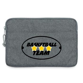 Equipe de basketball - Sacoche pour ordinateur portable 13 pouces - gris chiné - Devant