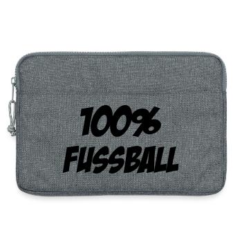 100% Football : Le Design des Vrais Passionnés - Sacoche pour ordinateur portable 13 pouces - gris chiné - Devant