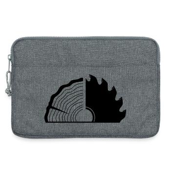 Carpenter Wooden Slice Saw Blade - Laptop bag 13" - heather grey - Front