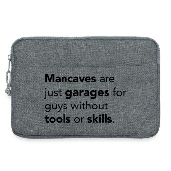 Mancaves - Sacoche pour ordinateur portable 13 pouces - gris chiné - Devant