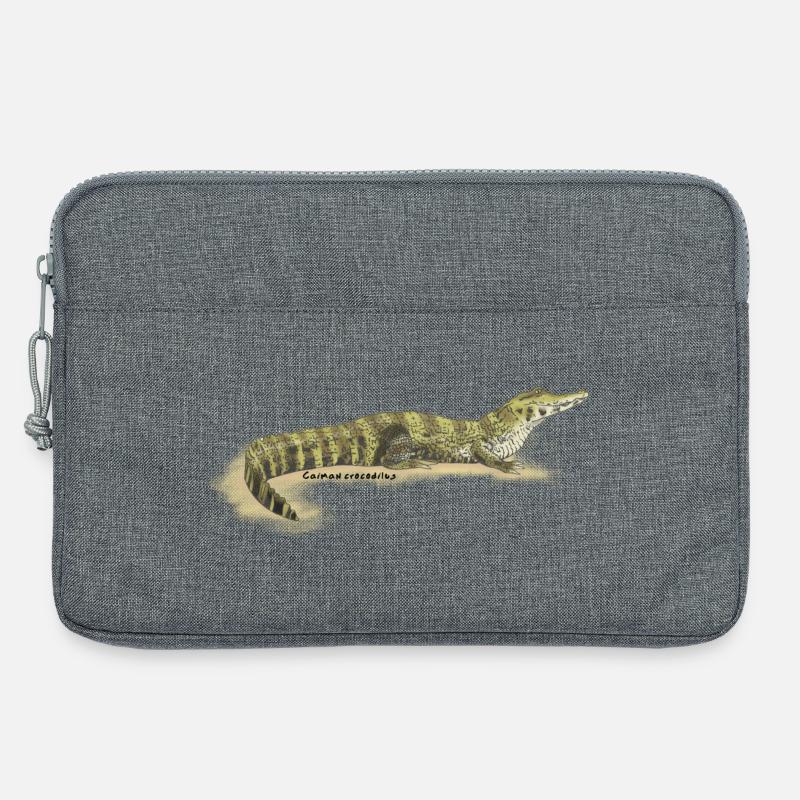 Baba (Caiman crocodilus) - Laptop bag 13" - heather grey