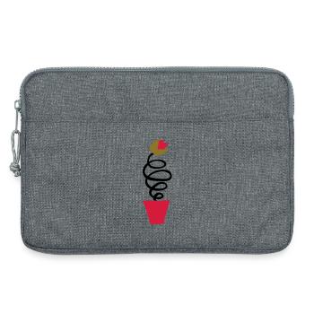 Tulipe Hollandaise :) - Sacoche pour ordinateur portable 13 pouces - gris chiné - Devant