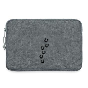 Horseshoe Track - Laptop bag 13" - heather grey - Front
