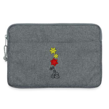 Winter - Laptoptasche 13" - Grau meliert - Vorne