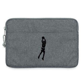 Basketball - Laptoptasche 13" - Grau meliert - Vorne