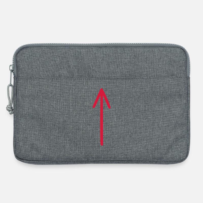 Pfeil selbst gestalten DIY - Laptoptasche 13" - Grau meliert