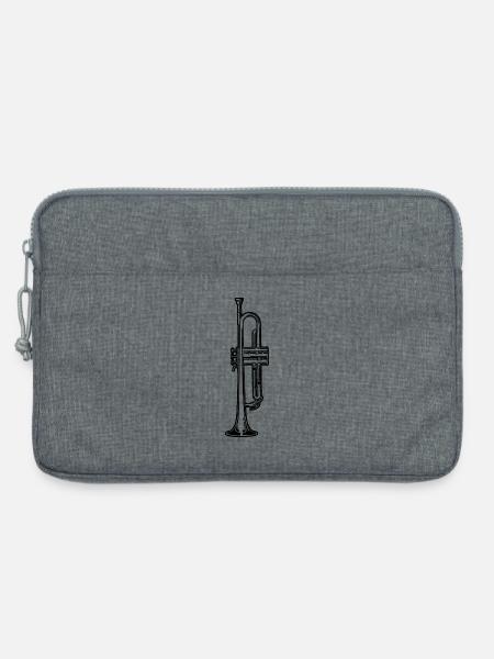 Jazz Trompete - Laptoptasche 13" - Grau meliert