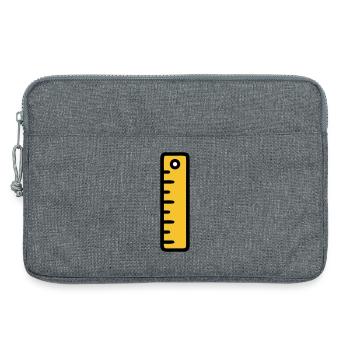 Scale Ruler Tool Office - Laptop bag 13" - heather grey - Front