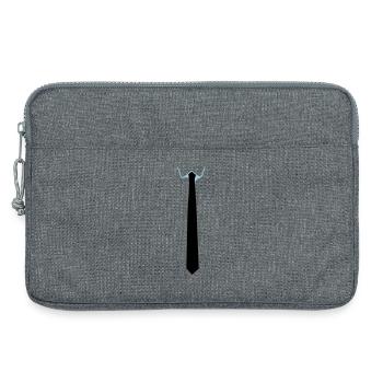 tie - Laptop bag 13" - heather grey - Front