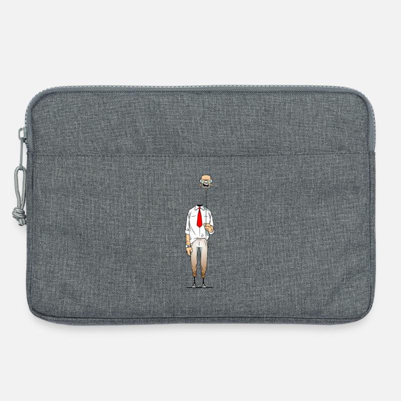 Ballonkopf - Laptoptasche 13" - Grau meliert