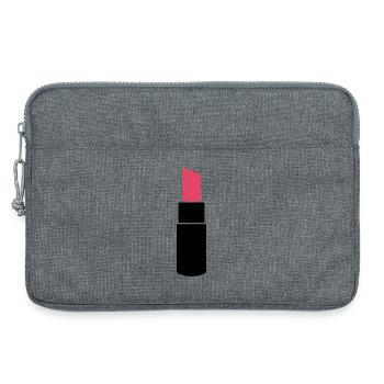 Rouge à lèvres - Sacoche pour ordinateur portable 13 pouces - gris chiné - Devant