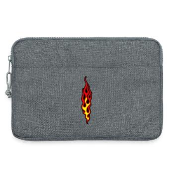 flammen - Laptoptasche 13" - Grau meliert - Vorne