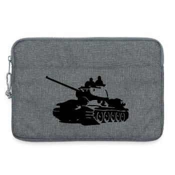 Panzer T-34 - Laptoptasche 13" - Grau meliert - Vorne