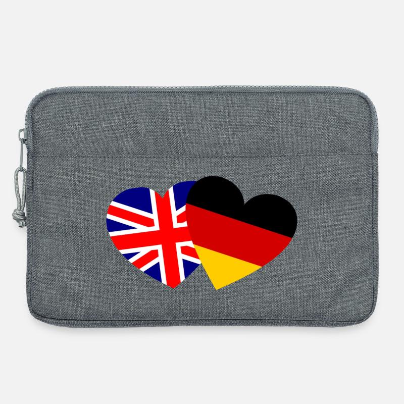 Die Deutsch-Britische Freundschaft - Laptoptasche 13" - Grau meliert