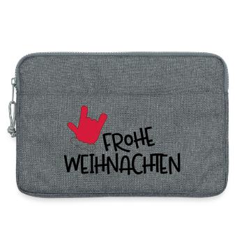 Merry Christmas - Laptop bag 13" - heather grey - Front