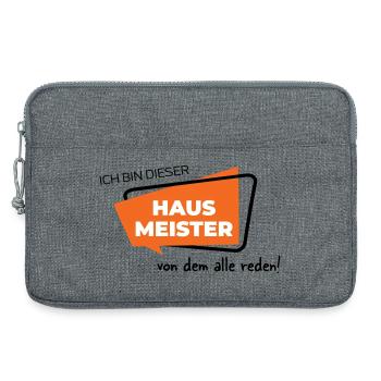 Hausmeister - Laptoptasche 13" - Grau meliert - Vorne