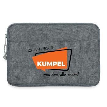 Ich bin dieser Kumpel von dem alle reden - Laptoptasche 13" - Grau meliert - Vorne