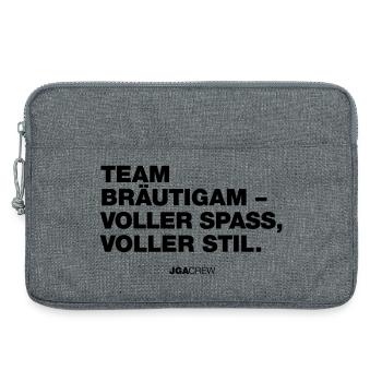 Bachelor party: Team Bräutigam (bachelor party) - Laptop bag 13" - heather grey - Front