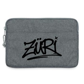 ZÜRI SIGNATUR (Schwarz) - Laptoptasche 13" - Grau meliert - Vorne